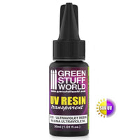 UV Resin Transparent 30ml bottle close-up for modelling and water effects