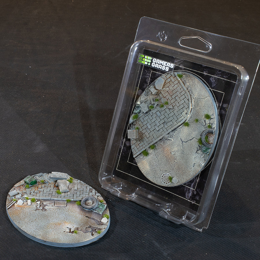 Gamers Grass Urban Warfare 120mm Oval Bases x1pc Painted Resin Base