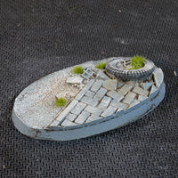 Gamers Grass Urban Warfare 60mm Oval Bases x4pcs Painted Resin Bases
