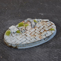 Gamers Grass Urban Warfare 60mm Oval Bases x4pcs Painted Resin Bases
