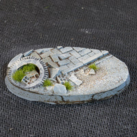 Gamers Grass Urban Warfare 60mm Oval Bases x4pcs Painted Resin Bases
