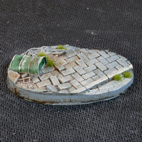 Gamers Grass Urban Warfare 60mm Oval Bases x4pcs Painted Resin Bases
