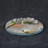 Gamers Grass Urban Warfare 75mm Oval Bases x3pcs Painted Resin Bases
