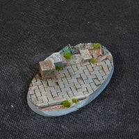 Gamers Grass Urban Warfare 75mm Oval Bases x3pcs Painted Resin Bases
