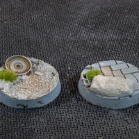 Gamers Grass Urban Warfare 25mm Round Bases x10pc Painted Resin Base
