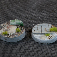 Gamers Grass Urban Warfare 25mm Round Bases x10pc Painted Resin Base
