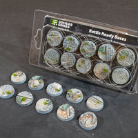 Gamers Grass Urban Warfare 25mm Round Bases x10pc Painted Resin Base
