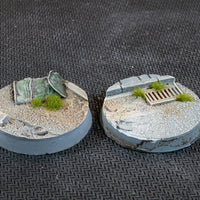 Gamers Grass Urban Warfare 32mm Round Bases x8pcs Painted Resin Base
