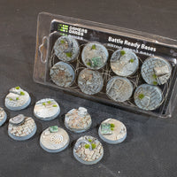 Gamers Grass Urban Warfare 32mm Round Bases x8pcs Painted Resin Base
