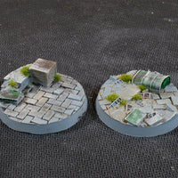 Gamers Grass Urban Warfare 40mm Round Bases x5pcs Painted Resin Base
