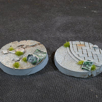 Gamers Grass Urban Warfare 40mm Round Bases x5pcs Painted Resin Base
