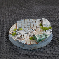 Gamers Grass Urban Warfare 50mm Round Bases x3pcs Painted Resin Base
