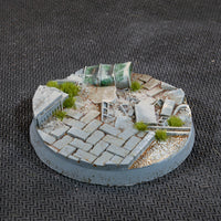 Gamers Grass Urban Warfare 50mm Round Bases x3pcs Painted Resin Base
