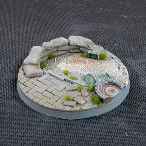 Gamers Grass Urban Warfare 60mm Round Bases x2pcs Painted Resin Base