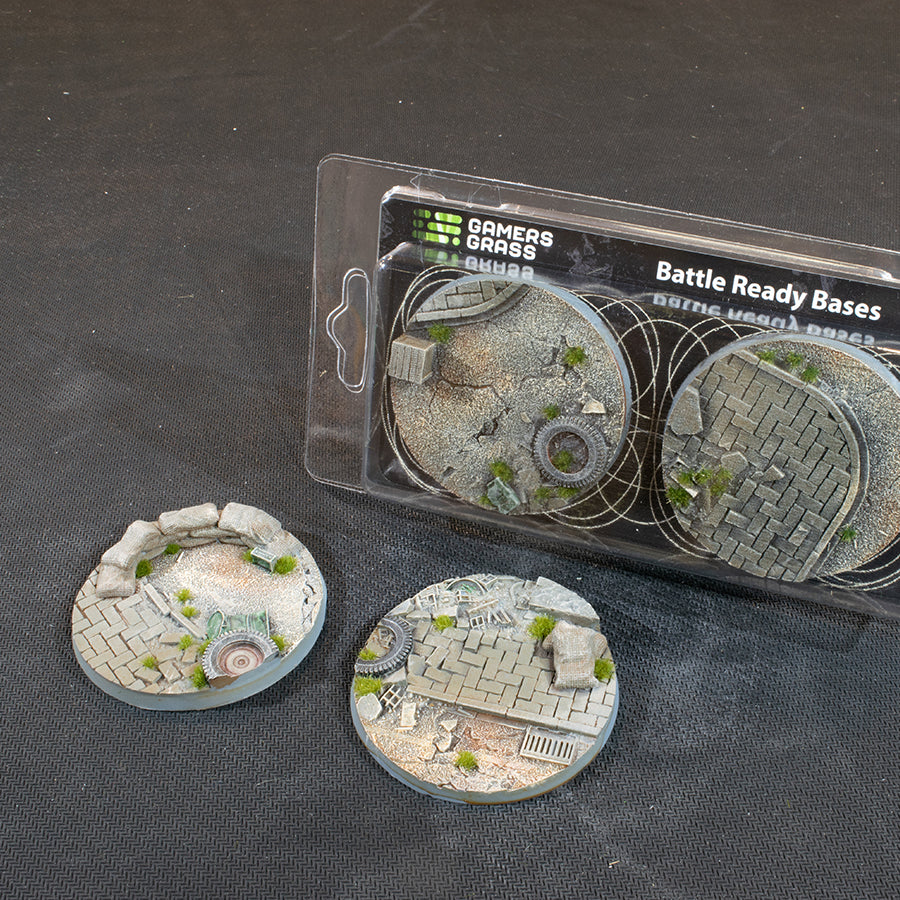 Gamers Grass Urban Warfare 60mm Round Bases x2pcs Painted Resin Base