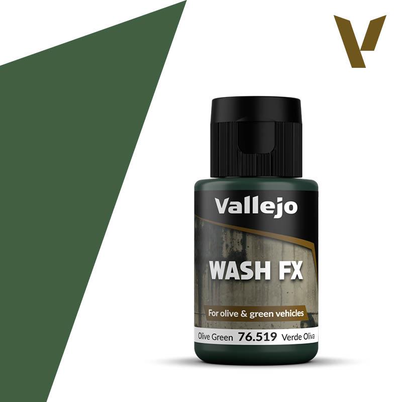 Vallejo AV 76.519 Olive Green Wash 35ml - Hobby Heaven