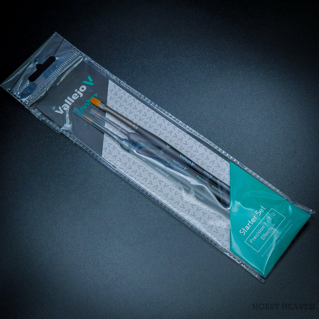 Vallejo AV Precision - Brush Starter Set Sizes 3/0, 1, 4 - Hobby Heaven