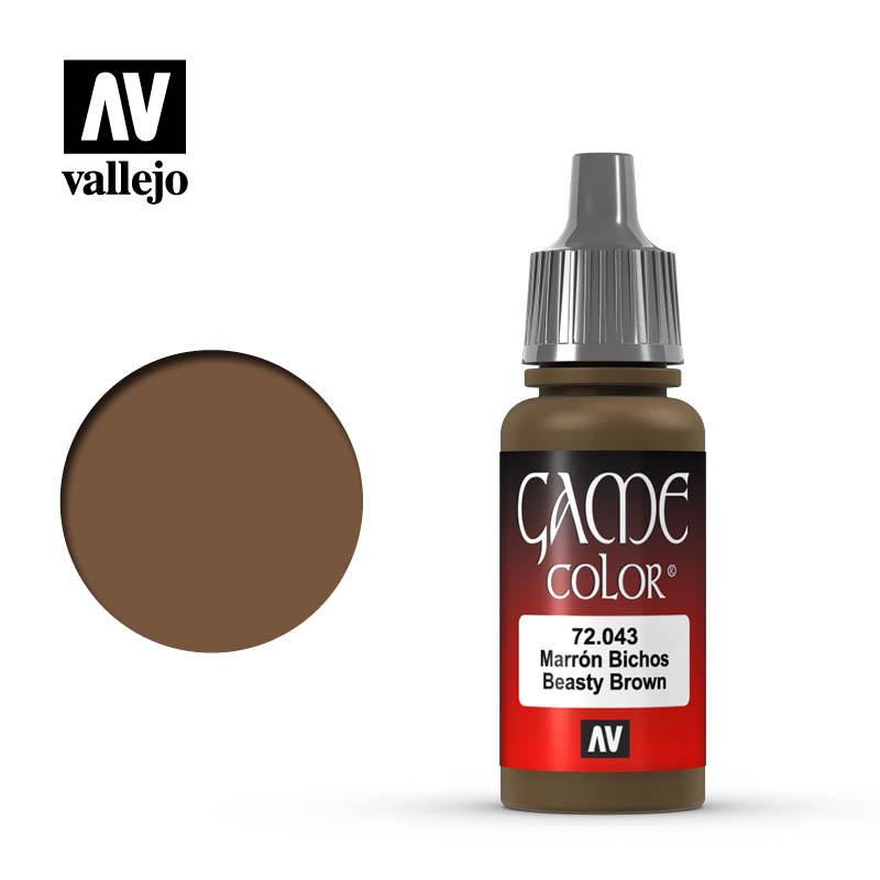Vallejo Beasty Brown Game Color 17ml 72.043 - Hobby Heaven