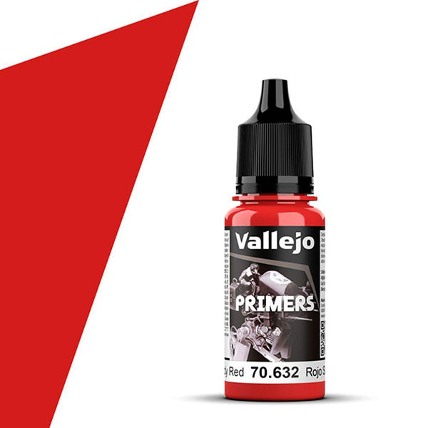 Vallejo Bloody Red Surface Primer 17ml Polyurethane VAL70632 - Hobby Heaven