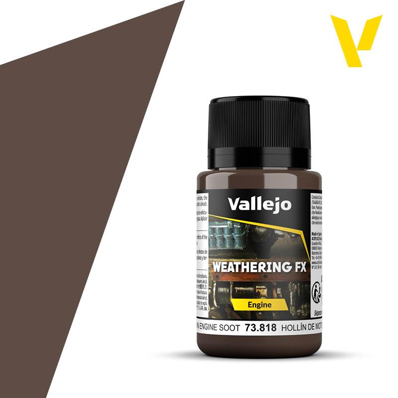 Vallejo Brown Engine Soot Weathering Effects VAL73818 - Hobby Heaven