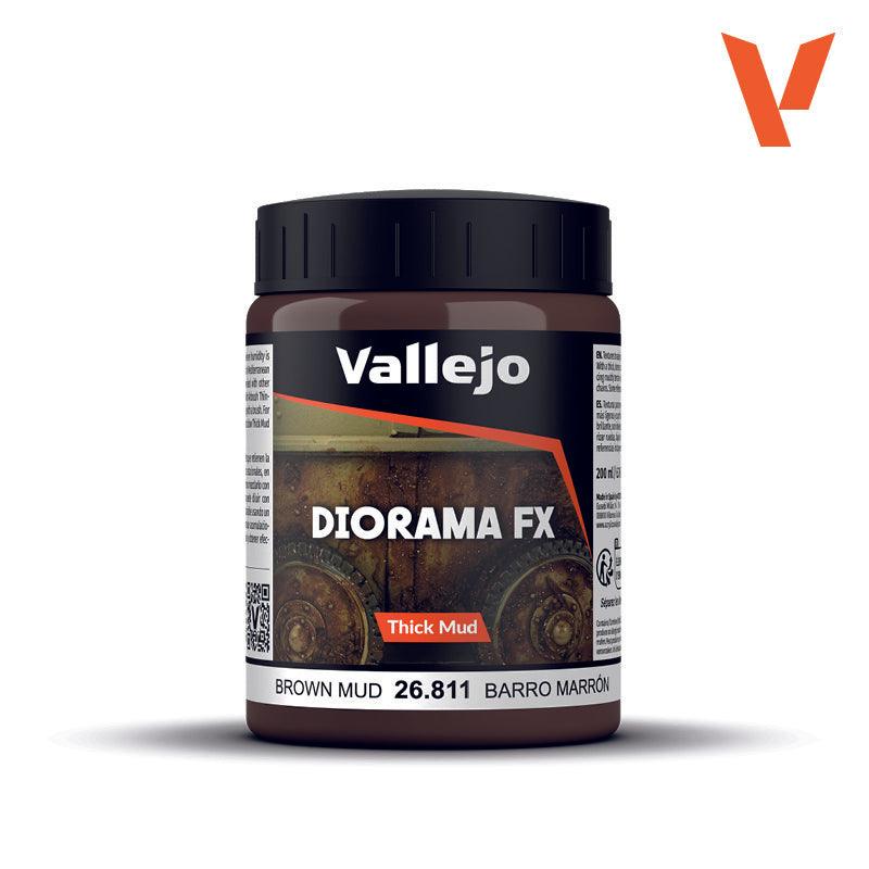 Vallejo Brown Thick Mud 200ml VAL26811 - Hobby Heaven