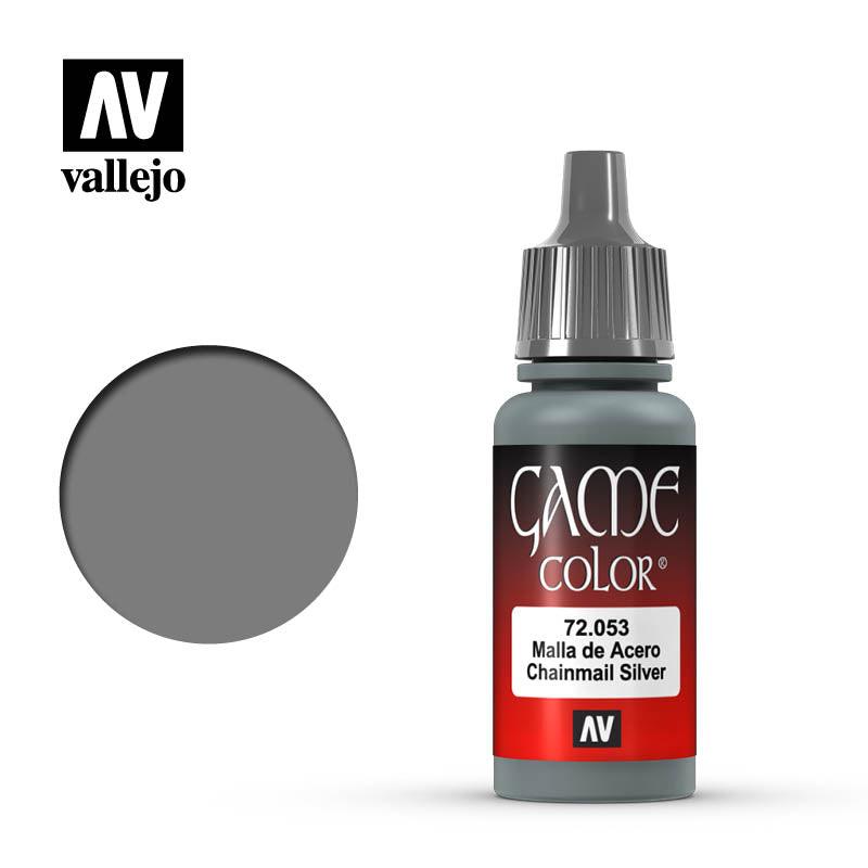 Vallejo Chainmail Silver Game Color 17ml 72.053 - Hobby Heaven