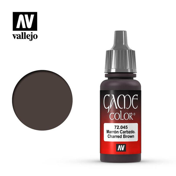 Vallejo Charred Brown Game Color 17ml 72.045 - Hobby Heaven