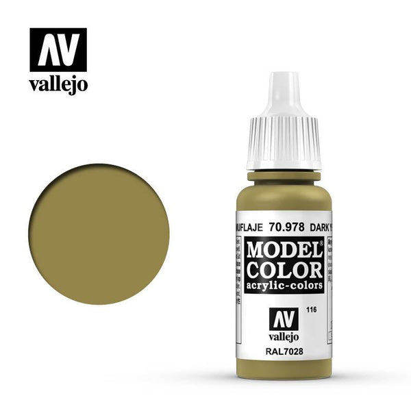 Vallejo Dark Yellow Model Color 70.978 - Hobby Heaven