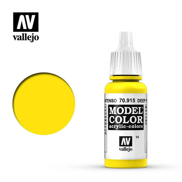 Vallejo Deep Yellow Model Color 70.915 - Hobby Heaven