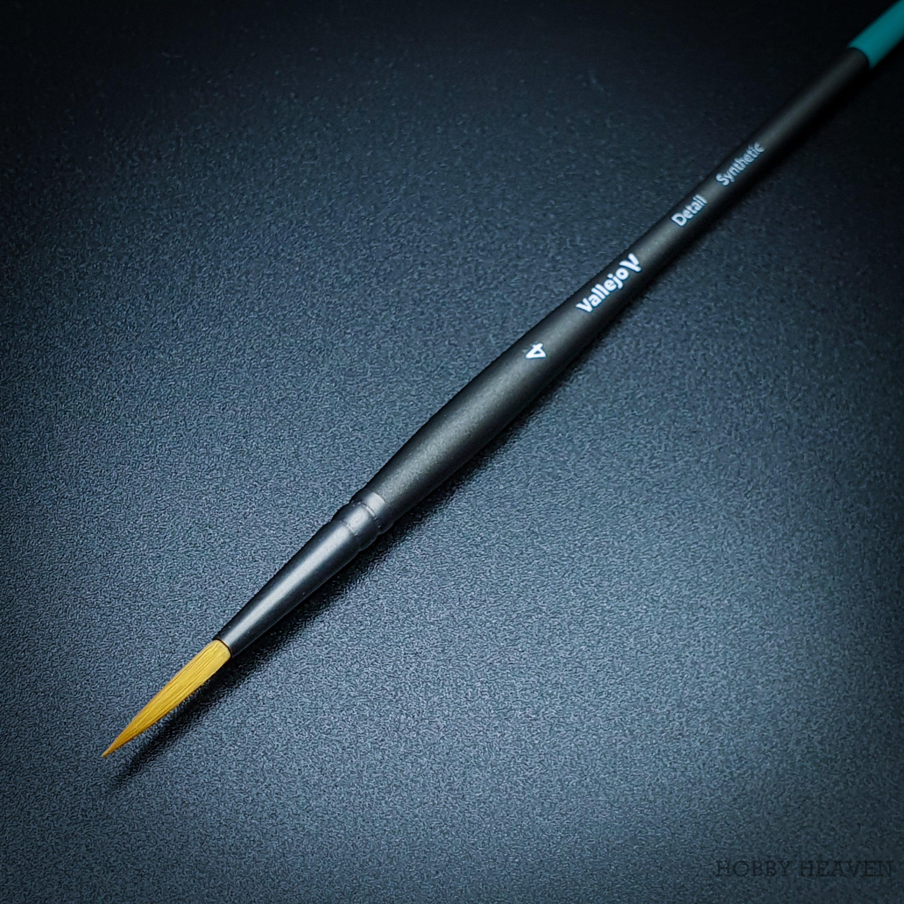 Vallejo Detail Synthetic Round Brush Series Singles Full Range - Hobby Heaven