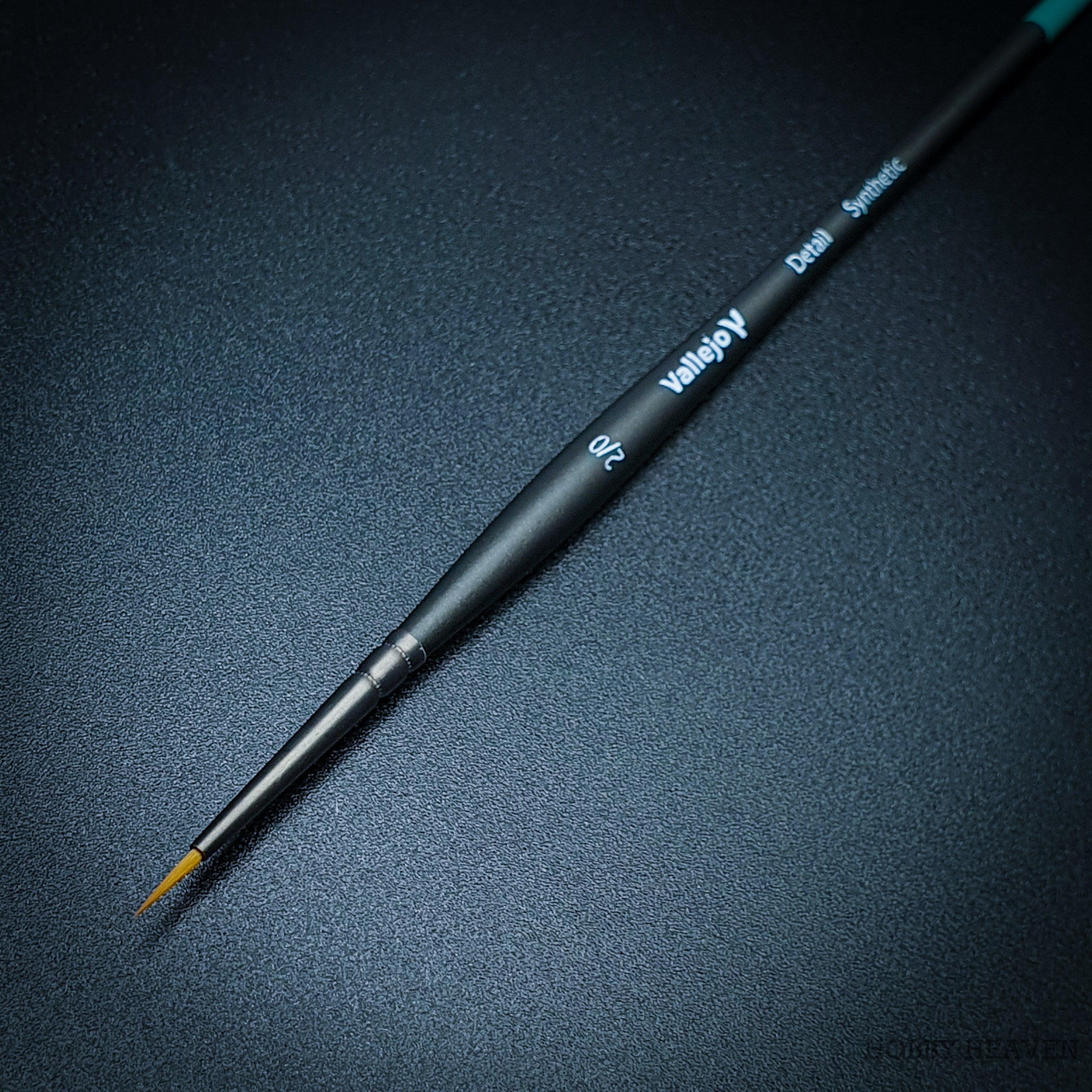 Vallejo Detail Synthetic Round Brush Series Singles Full Range - Hobby Heaven