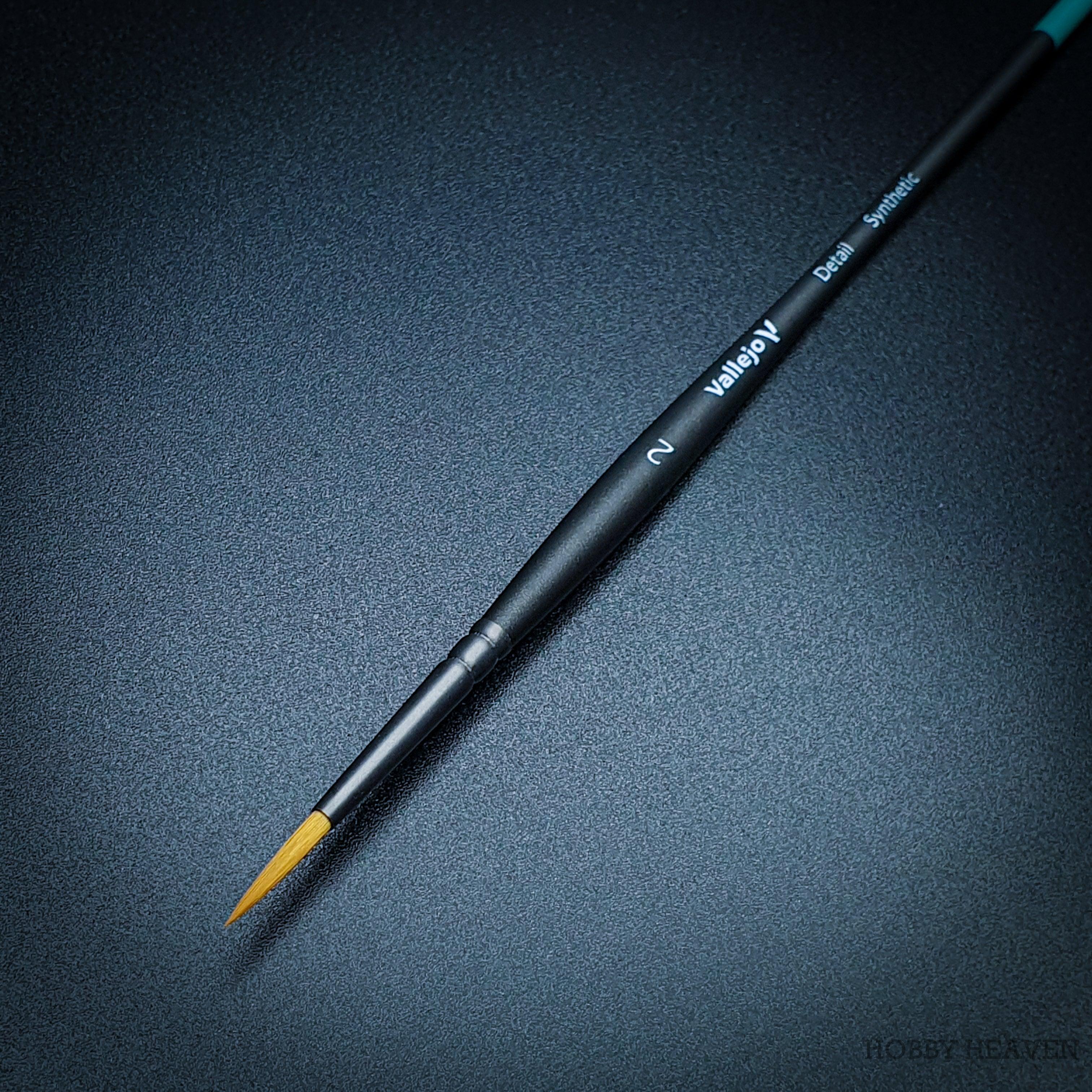Vallejo Detail Synthetic Round Brush Series Singles Full Range - Hobby Heaven