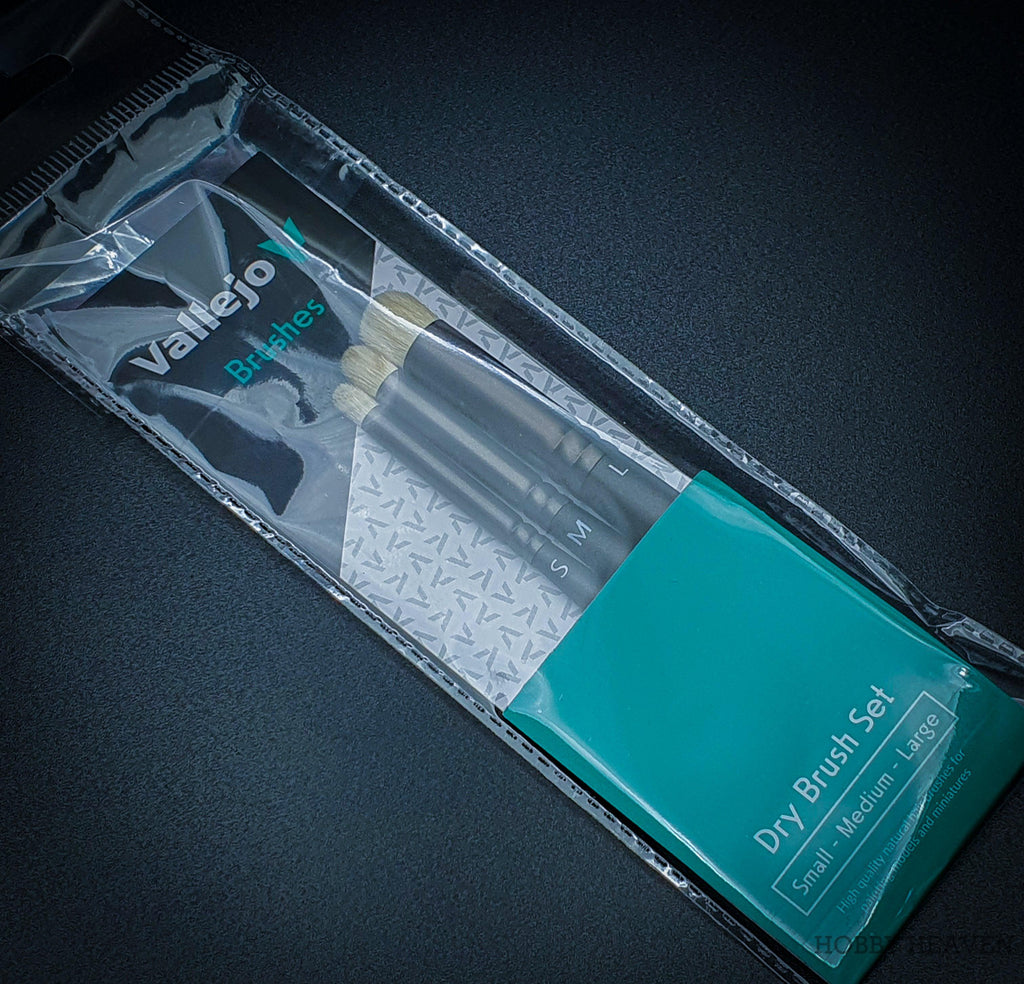 Vallejo Dry Brush Series Brushes and Set Range - Hobby Heaven