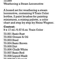 Vallejo Effects Color Paint Set Weathering a Steam Locomotive 9 Paints VAL73099 - Hobby Heaven