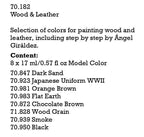 Vallejo Effects Color Paint Set Wood And Leather 8 Paints VAL70182 - Hobby Heaven