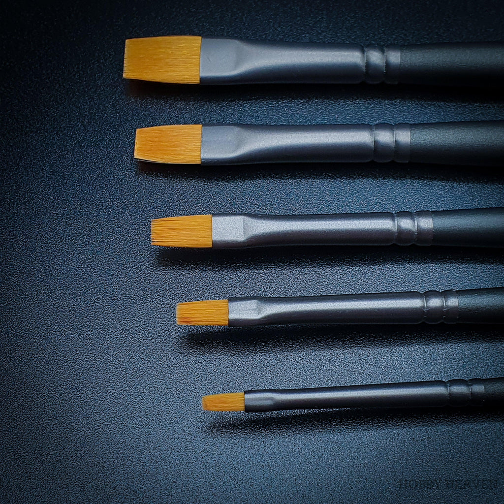 Vallejo Effects Flat Rectangular Brushes Singles Full Range - Hobby Heaven