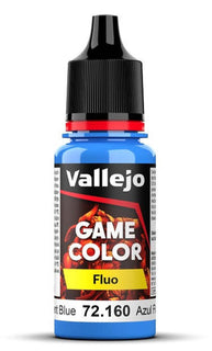 Vallejo Fluo - Fluorescent Blue Game Color 17ml 72.160 - Hobby Heaven