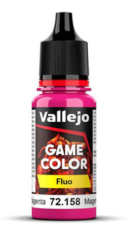 Vallejo Fluo - Fluorescent Magenta Game Color 17ml 72.158 - Hobby Heaven