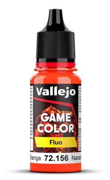 Vallejo Fluo - Fluorescent Orange Game Color 17ml 72.156 - Hobby Heaven