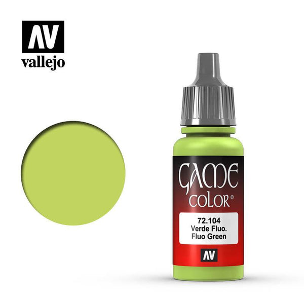 Vallejo Fluo Green Game Color 17ml 72.104 - Hobby Heaven