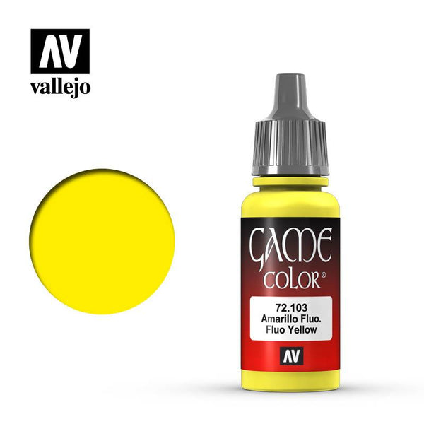Vallejo Fluo Yellow Game Color 17ml 72.103 - Hobby Heaven