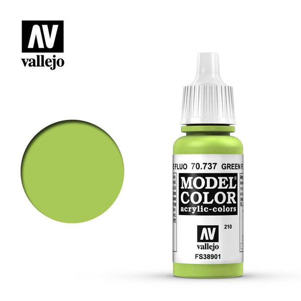Vallejo Fluorescent Green Model Color 17ml 70.737 - Hobby Heaven