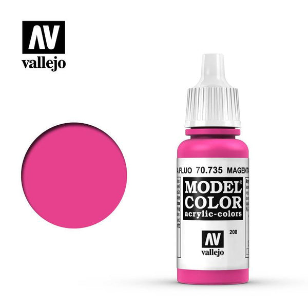 Vallejo Fluorescent Magenta Model Color 17ml 70.735 - Hobby Heaven