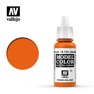 Vallejo Fluorescent Orange Model Color 17ml 70.733 - Hobby Heaven