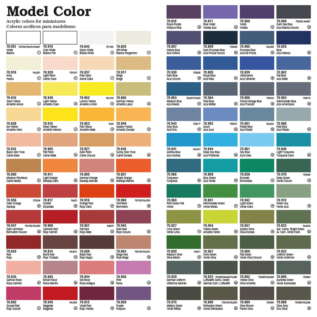 Vallejo Fluorescent Orange Model Color 17ml 70.733 - Hobby Heaven