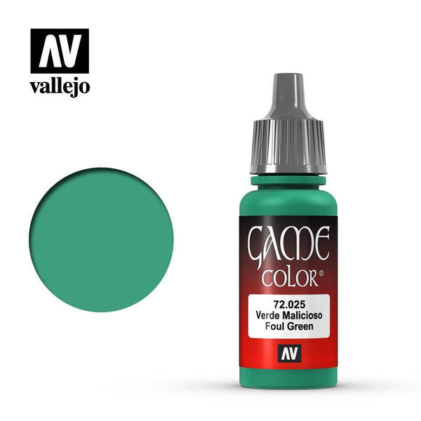 Vallejo Foul Green Game Color 17ml 72.025 - Hobby Heaven