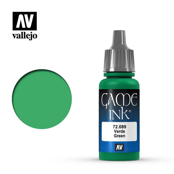 Vallejo Game Ink - Green Game Color 17ml 72.089 - Hobby Heaven