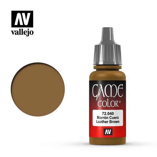 Vallejo Leather Brown Game Color 17ml 72.040 - Hobby Heaven