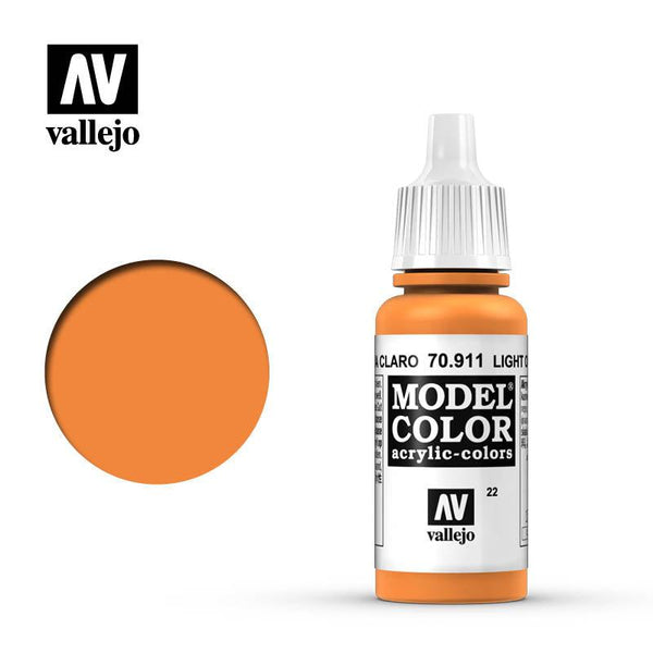 Vallejo Light Orange Model Color 70.911 - Hobby Heaven