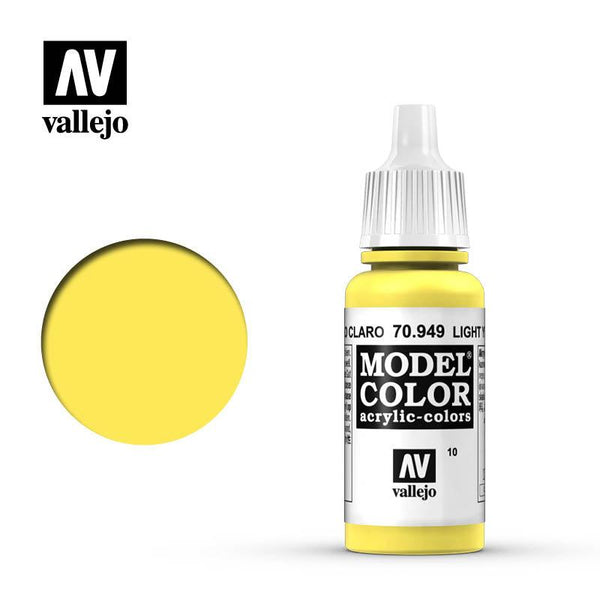 Vallejo Light Yellow Model Color 70.949 - Hobby Heaven